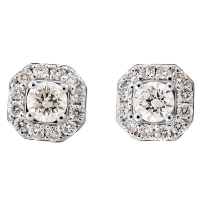 Orphelia OD-5031 - Oorstekers - 18 Karaat Witgoud / Diamant 0.54 ct - 7 mm