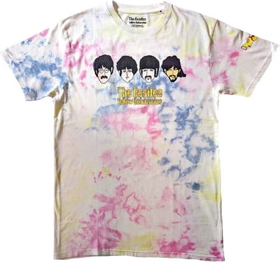 The Beatles - Yellow Submarine Heads & Apple Bonkers Heren T-shirt - S - Multicolours