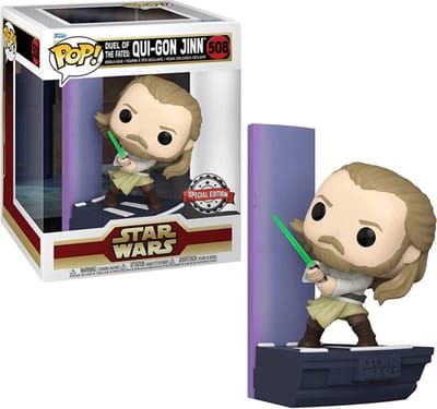 Funko Pop! Star Wars Episode I: The Phantom Menace - Qui-Gon Jinn Duel Of The Fates Deluxe Exclusive
