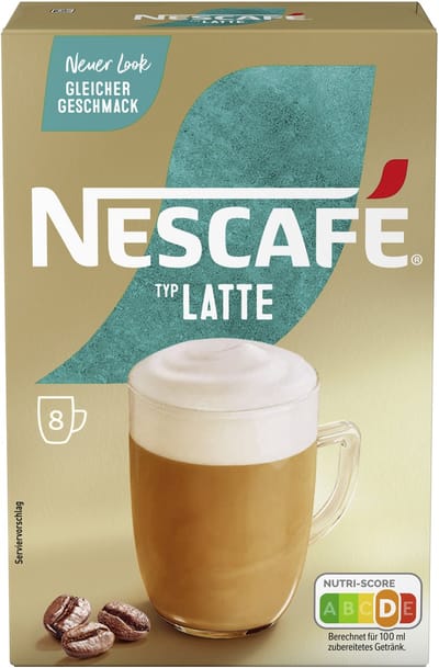 NESCAFÉ Gold Type Latte, oplosbare koffiebonen (1 x 8 x 18g)