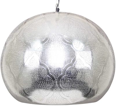 Safaary - Oosterse Hanglamp Lina Zilver Ø 46 x 39cm