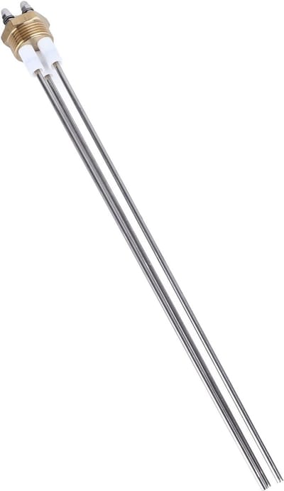 Elektrode Sonde - Waterniveausensor - Ketel Detectie - 3 Pin Aansluiting - 39x4x4 cm - Zilver