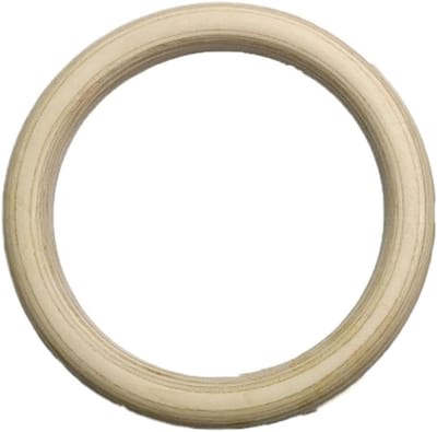 Gymnastiekringen 1 stuk 28/32 mm houten gymnastiekring gymnastiek oefening fitness zware sportschool pull-ups spiertraining ring voor cross-training workout gym ringen (kleur: 32 mm)