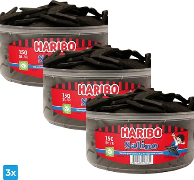 Haribo Salino (3x 150 stuks)