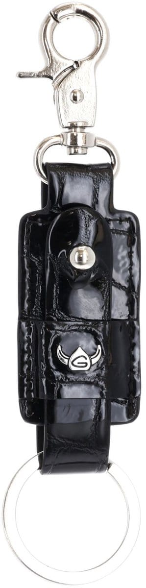 Golden Head Leren sleutelhanger Cayenne Schlüsselanhänger 5156 Schwarz zwart