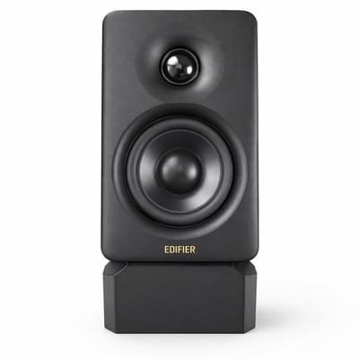 2 Stuks Speaker Stands Set Geschikt voor Edifier M60 – 16 Graden Hoek – Desktop Speaker Standaard – Anti-Vibratie – Geluidsoptimalisatie – Bureau Accessoire – Zwart