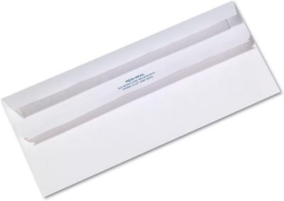 Witte Enveloppen Maat 10 (114x229mm) - Zelfklevend - 500 Stuks