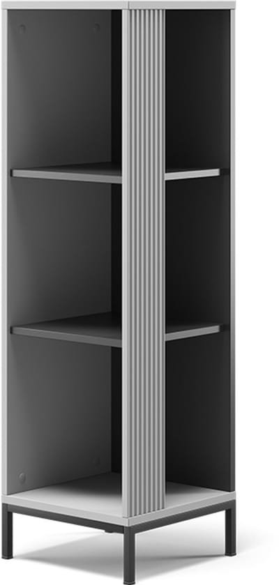 Vicco Eliza CD Rek – 36 x 120 cm 3 onderwerpen Grijs