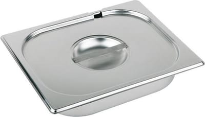 APS GN Deksel - Afdekdeksel - RVS - Vaatwasserbestendig - Breukvast - Stapelbaar - BPA-Vrij - GN 1/1 - H 30 mm