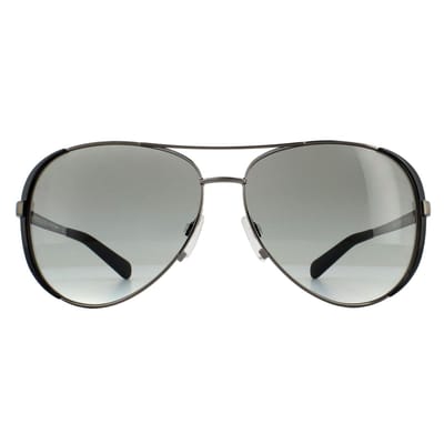 Michael Kors Aviator Womens Gunmetal Black Gray Gray Digient Zonnebril