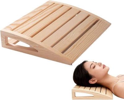 Saunakussen 1 Stuk - Ergonomische Hoofdsteun voor Sauna - 38×31×7 cm - Van Natuurlijk Hout - Comfortabel Nechkussen - Rugondersteuning voor Saunagebruik - Geschikt voor Volwassenen - Licht en Ventilerend Design