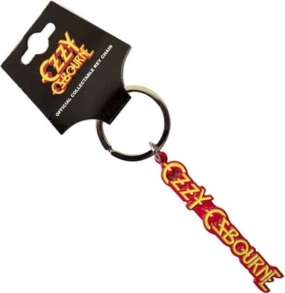 Ozzy Osbourne - Logo Sleutelhanger - Geel/Rood