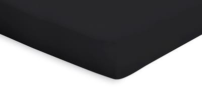 Eleganzzz Hoeslaken Topper Katoen Perkal - Zwart - Hoeslaken 90x200 - Topper Hoeslakens - Eenpersoons
