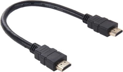 By Qubix - HDMI kabel 30cm (kort) - HDMI 1.3 versie - High Speed 4K - HDMI Male naar HDMI Male kabel - Zwart