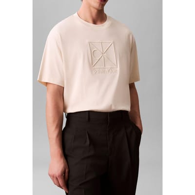 Calvin Klein Ss Relaxed Premium Tee Antique White Taglia: S | Magliette basic Outlet | Uomo | Bianco