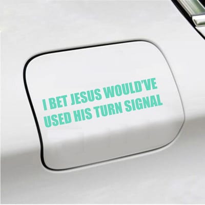 Bumpersticker - I Bet Jesus - 3,5 X 14,8 - Mint