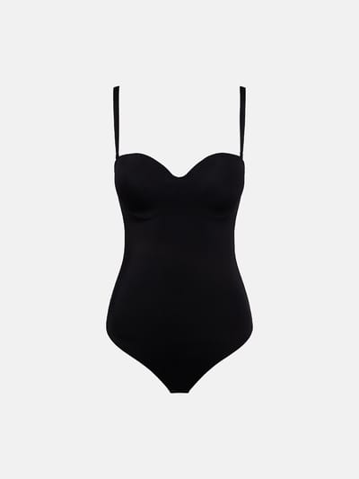 WOLFORD Mat De Luxe Forming String Body Dames - Topjes - Zwart - Maat XS-A