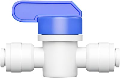 Dailygoods- Afsluiter 1/4 inch - Wateraansluiting - Omgekeerde osmose - Snelle koppeling - Lekvrij - Duurzaam - Waterafsluiter