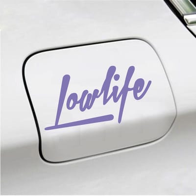 Bumpersticker - Lowlife - 7,5 X 14,8 - Paars