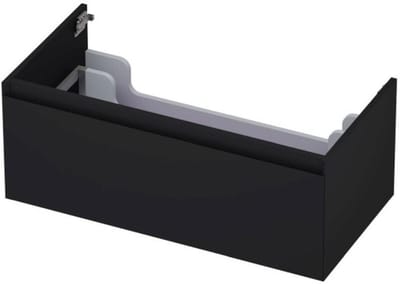 INK - Onderkast 1 Lade Greeploos Gelakt 45gr - 900x450x350 Mm - Mat Zwart