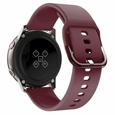 By Qubix - Siliconen sportband - Bordeaux - geschikt voor Huawei Watch 5 - 46mm