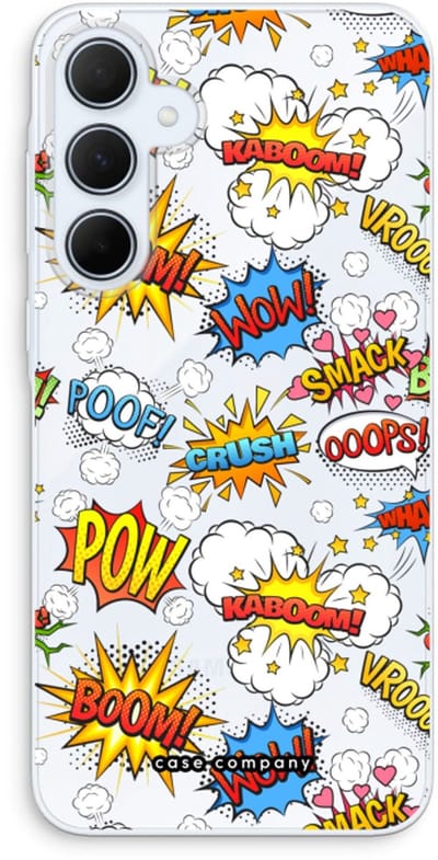 Case Company® - Hoesje geschikt voor Samsung Galaxy A35 hoesje - Pow Smack - Soft Cover Telefoonhoesje - Bescherming aan alle Kanten en Schermrand