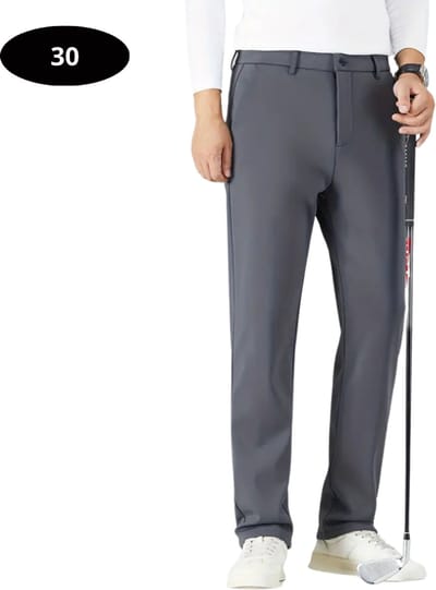 Livano Golfbroek Heren - Golfkleding - Golfen - Golf Accessoires - Nette Pantalon - Grijs XS - Maat 44