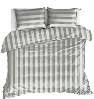 Linolux Dekbedovertrek Beach Stripe Mineral Green 1 persoons