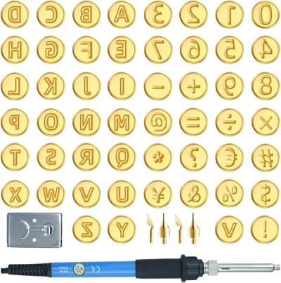 Houtbrandgereedschap Set - Brandschilderen Pen - Creatieve Projecten - Instelbare Temperatuur - 56 Delen - Zwart