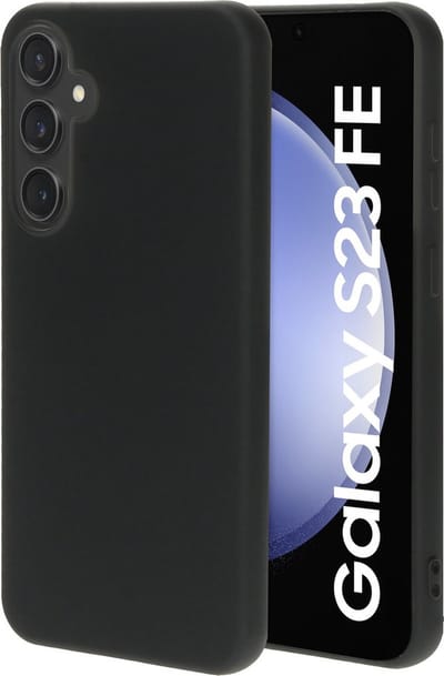 Mobiparts hoesje geschikt voor de Samsung Galaxy S23 FE - Siliconen - Zwart