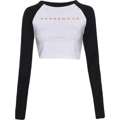 Dames-T-shirt met lange mouwen Dangerous DNGRS Bold
