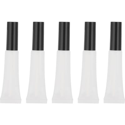 50 stuks Lege Lipgloss Zachte Containers Tubes Navulbare Lippenbalsem Glans Tubes Lege Lippenstift Tube voor DIY Cosmetische Make-up black