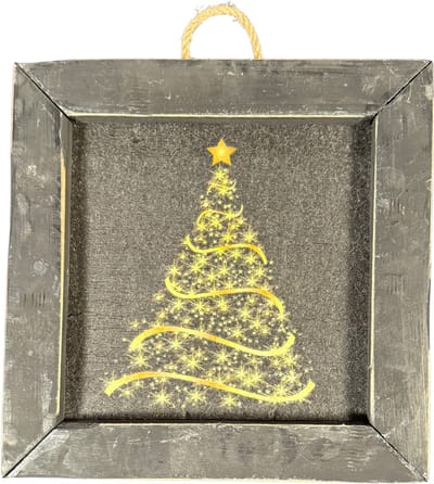 Houten tegel | Schilderijtje | Kerstmis | Kerst | December | Decembermaand | Schilderij | Wooden tile | Woonaccessoires | Woonaccessoire | Wandhanger | Wand decoratie | Kunst | Schilderkunst | Decoratie | Landelijk | Sfeer | Christmas stijl | Living