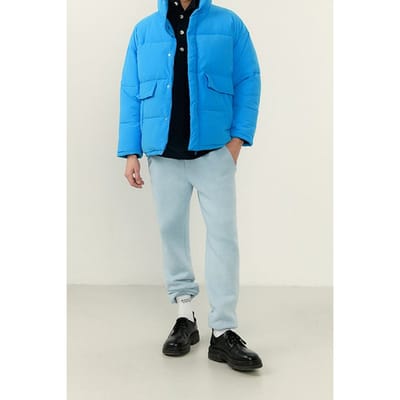 American Vintage Ls Large Puffa Coat Oasis Size: XL | Winter Jackets Outlet | Unisex | Blauw