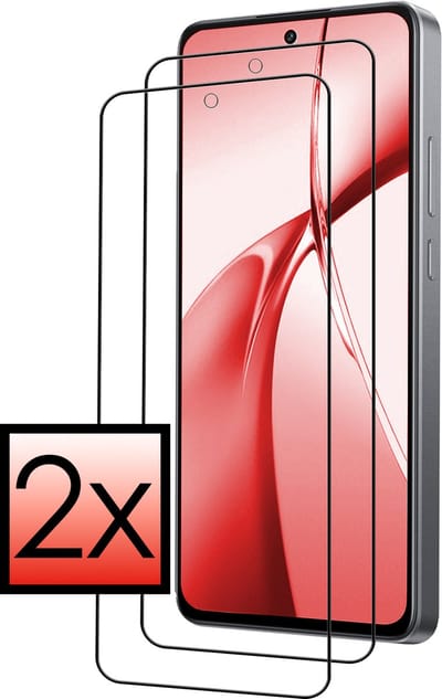 Screenprotector - 2 Stuks - Geschikt voor OnePlus Nord CE4 - Full Cover - Beschermglas - Gehard Glas - Tempered Glass - Screen Protector