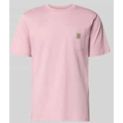 regular fit T-shirt met borstzak