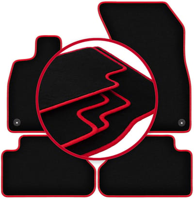 CARLUX-RED automatten voor: Audi Q5 FYT Sportback Plug in Hybrid (2021-2022)