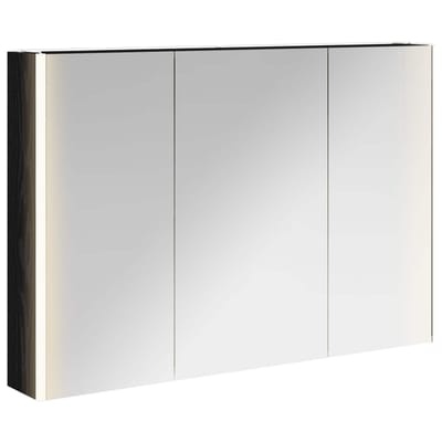 vidaXL - Badkamerspiegelkast - Zwart - Eiken - 103,5 - x - 15,5 - x - 70 - cm