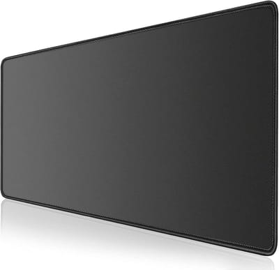 Grote Zwarte Gaming Muismat voor Laptop en Bureau - 900 x 500 x 3 mm
