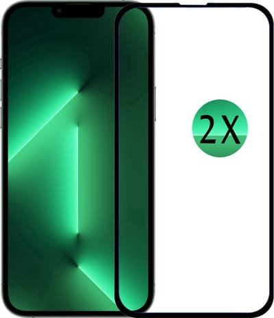 iPhone 13 - 13PRO Screenprotector beschermings Full cover glas D10 geschikt geschikt voor IPhone 13 -13PRO - 2 stuks