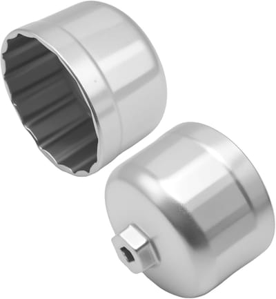 Oliefiltersleutel 86 mm met 16 fluiten voor het verwijderen van BMW en Volvo oliefilters, ideaal voor onderhoud en reparatie van motoren