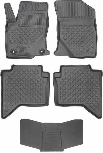 Max-Dywanik Aristar - Auto Vloermatten - Toyota Hilux - Dubbele Cabine - Zwarte Kleur