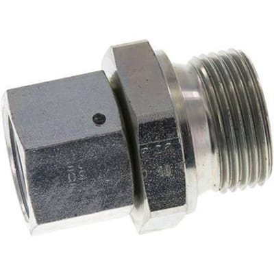 G 3/4'' x G 1'' F/M Verzinkt Stalen Neusstuk 175 Bar - Hydrauliek - FL2S-FM-EZ-034G-100G-I