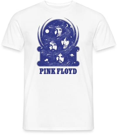 Pink Floyd Logo En Band T-Shirt Heren