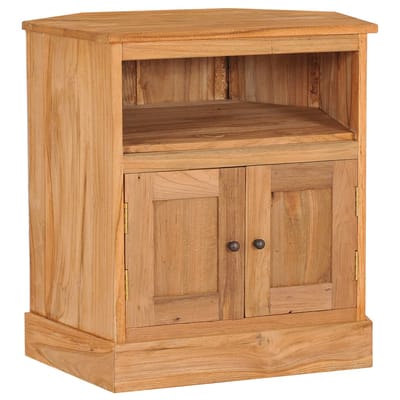 vidaXL - Hoekkast - 60x45x60 - cm - massief - teakhout