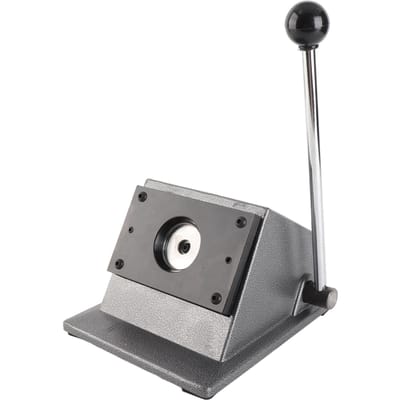 Ronde badgemaker Cirkelvormige stansmachine Roestvrijstalen grafische stansmachine voor papier, leer en PVC