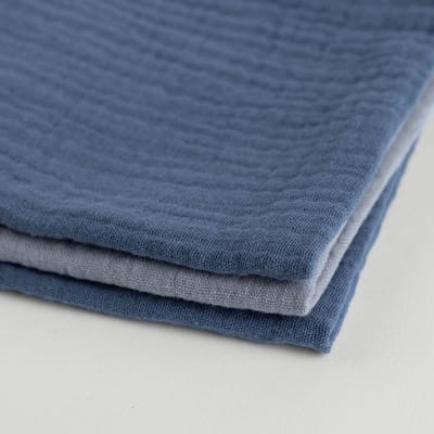 Mousseline herbruikbare katoenen zakdoek - Combipack Jongetje 2