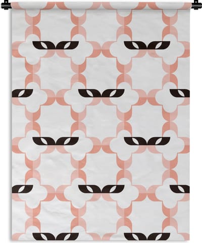 Wandkleed - Wanddoek - Carnaval - Patronen - Maskers - 90x120 cm - Wandtapijt