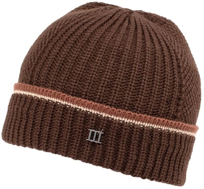 Tresanti FULSI | Knitted Beanie With Detailed Edge Dark Brown (TRHTJE155 - 402)