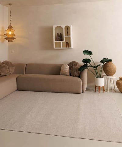 Laagpolige loper - Lush crème 80x200